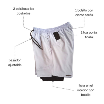Short Gris (con licra)